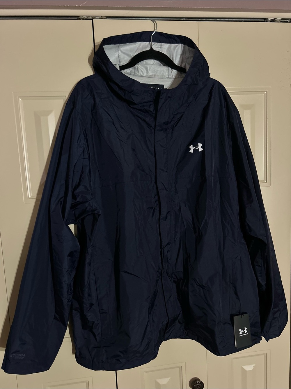 Under Armour Navy Blue Stormproof Hooded Jacket 3XL